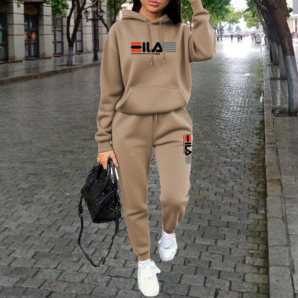 Streetwear Brand Aesthetic - Kadın Giyim Sonbahar Kış Kapüşonlular Pantolon