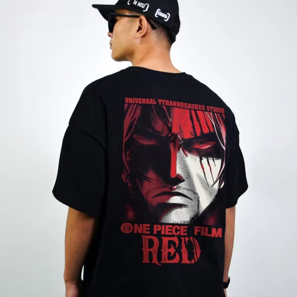 Good Streetwear Brand - 2025 One Piece Kırmızı Grafik Baskılı