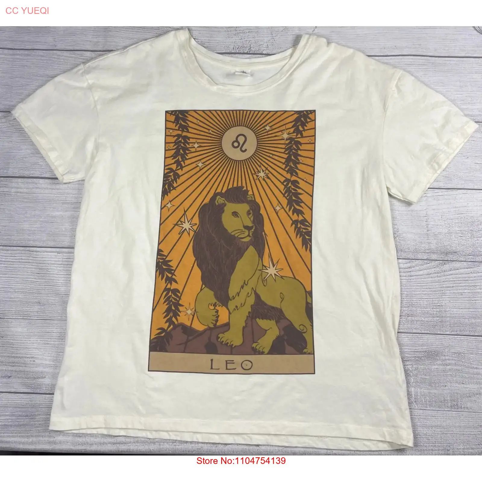 Streetwear Brand La - Vtg Y2K Zodiac Leo Aslan Tişört
