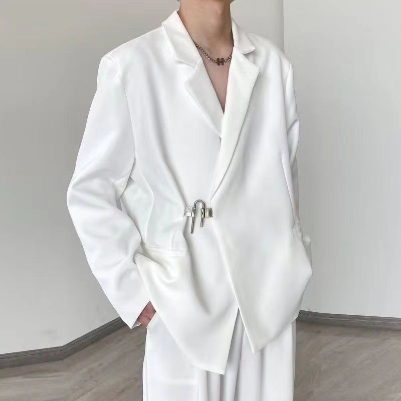 Erkek Beyaz Günlük Blazer Takı - Streetwear Brand Aesthetic incelemesi ve fiyatı