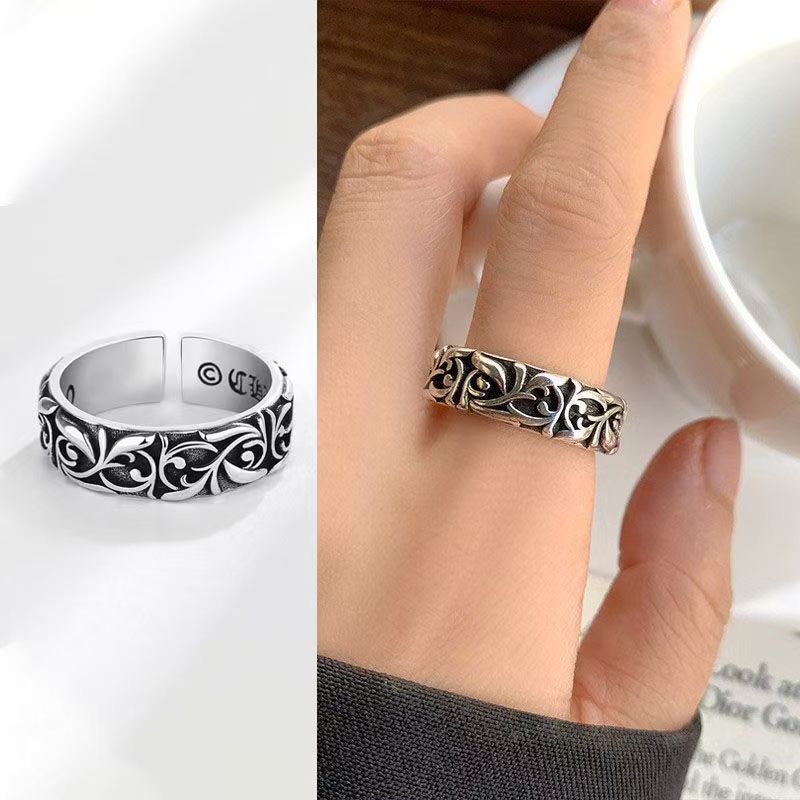 Retro Ebedi Asma Yüzükler Gümü - Chrome Hearts Ring incelemesi ve fiyatı